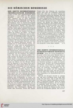 Die römischen Kongresse