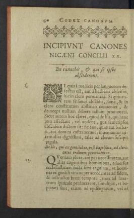 Incipiunt Tituli Canonum Nicaeni