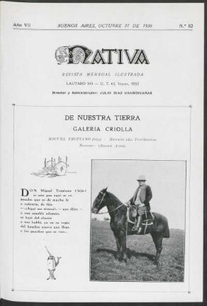 7.1930=Nr. 82: Nativa, 7.1930=Nr. 82