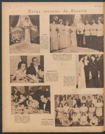 Notas sociales de Rosario