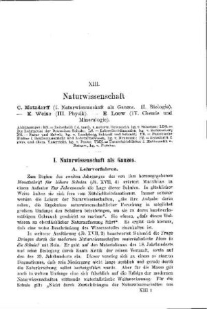 Naturwissenschaft