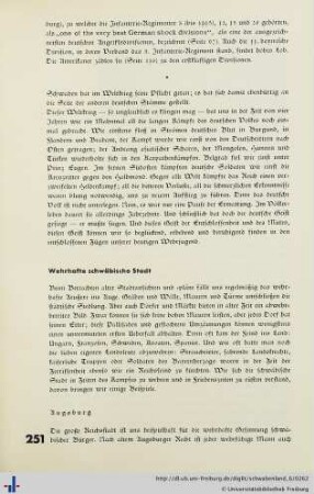 Wehrhafte schwäbische Stadt.
