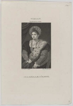 Bildnis der Isabelle d'Este, Markgräfin von Mantua