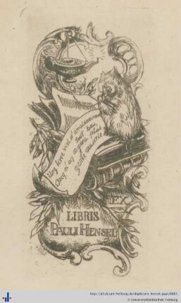 [Provenienz]: Hensel, Paul