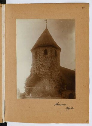 Dorfkirche, Hämerten: Ansicht von Osten (aus: Skizzen- und Fotoalbum 29)
