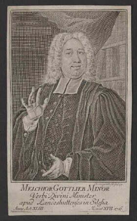 Porträt Melchior Gottlieb Minor (1693-1748)