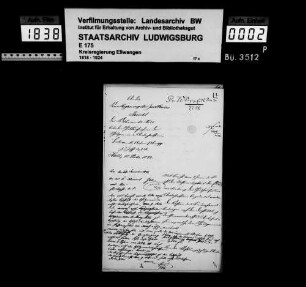 Schuldenwesen der Schulgemeinde Untersontheim