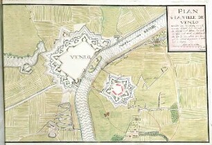 WHK 11 Spanischer Sukzessionskrieg 1701-1713 bis zum Frieden von Rastatt: Plan der Belagerung der Stadt Venlo, 4. bis 18. November 1702
