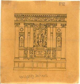 Neureuther, Gottfried von; München; Königlich - Bayerische Polytechnische Schule (TU) - Aula Süd (Wandabwicklung)