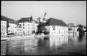 Keine Beschreibung [Solothurn: von der Wengi-Brücke auf Landhaus]