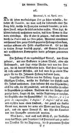 Montreal, den 16. April 1777