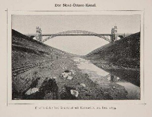Nord-Ostsee-Kanal - Bauarbeiten (1894), Hochbrücke Grünental