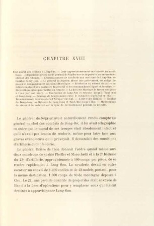 Chapitre XVIII. Etat moral des troupes à Lang-Son ...