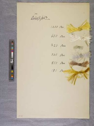 Kunstseide (Materialprobe aus dem Unterricht bei Benita Koch-Otte an der Burg Giebichenstein Halle)