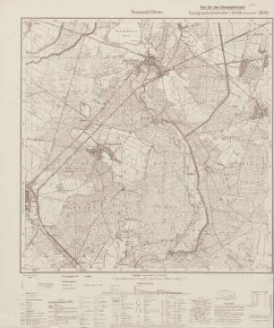 2635 Neustadt-Glewe, Topographische Karte 1:25000 (4cm - Karte)