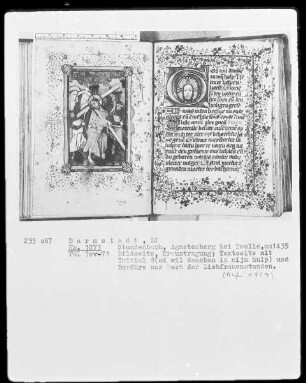 Tagzeiten — Kreuztragung, Folio 70verso