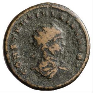 Münze, Follis, Aes 3, 319 n. Chr.