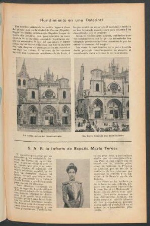 Hundimiento en una catedral