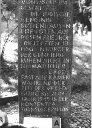 Gedenksteine: Gedenkstein A1