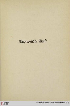 Angewandte Kunst