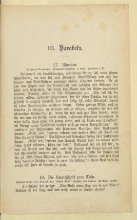 III. Parabeln