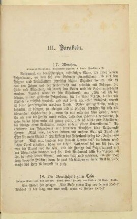III. Parabeln