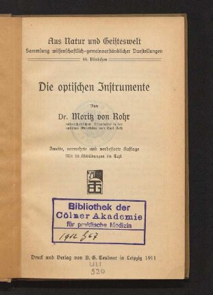 Die optischen Instrumente