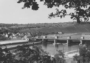 Staustufe Hessigheim/Neckar im Bau