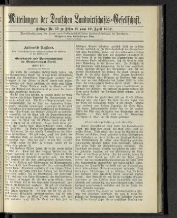 Beilage Nr. 15 zu Stück 16 vom 19. April 1902.