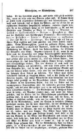 Wiederholen, Wiederholung