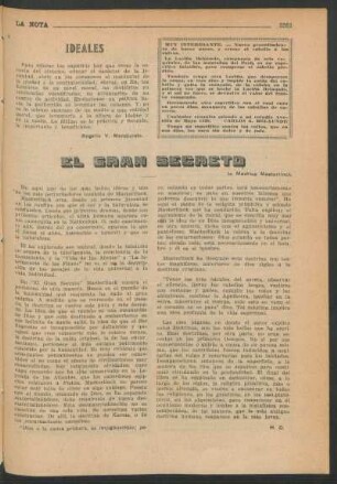 El gran secreto de Maurice Maeterlinck
