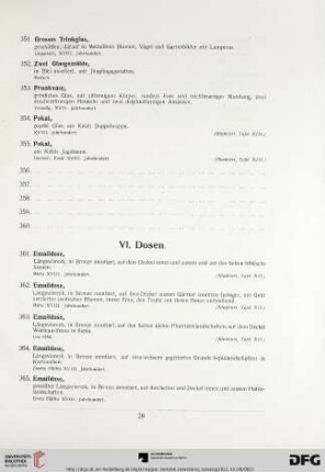 VI. Dosen (Nr. 361-460)