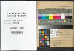 Entnazifizierung Peter Wingen , geb. 05.04.1909 (Architekt)