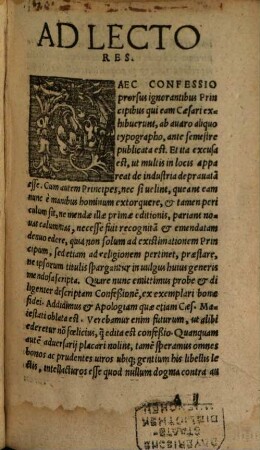 Confessio exhibita Caesari in Comitiis Augustae anno 1530