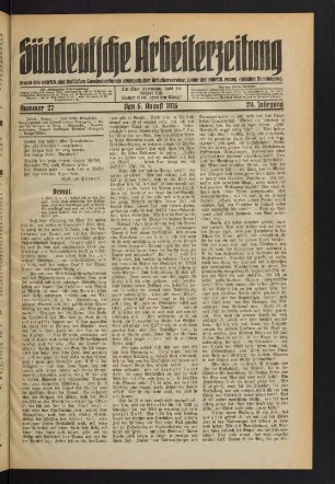Nr. 27. Den 6. August 1916. - Nr. 31. Den 1. Oktober 1916.