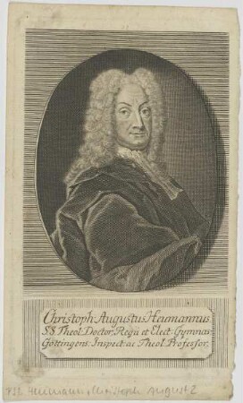 Bildnis des Christoph Augustus Heumannus