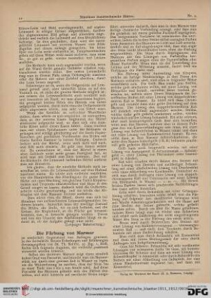 8: Die Färbung von Marmor