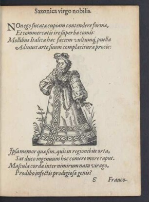 Saxonica virgo nobilis.
