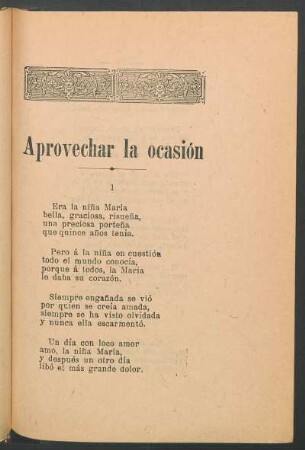 Aprovechar la ocasión