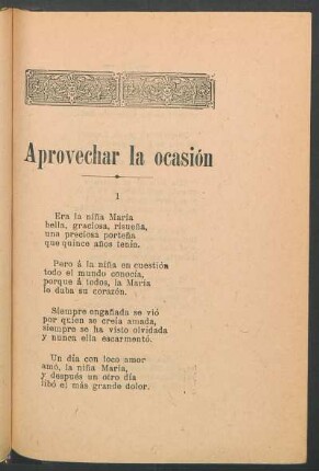 Aprovechar la ocasión