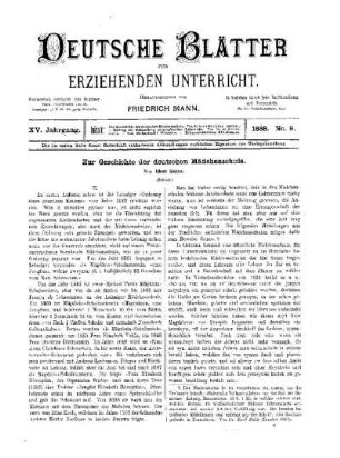 Zur Geschichte der deutschen Mädchenschule : (Schluss)