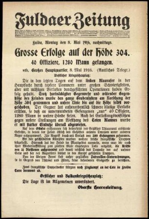 Ausgabe vom Montag, den 08. Mai 1916.