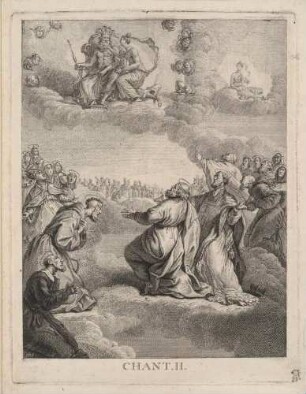 Illustration zum Gedicht "Le Palladium" von Friedrich II. von Preußen (2. Gesang)