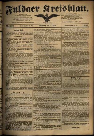 Ausgabe vom Mittwoch, den 02. Mai 1906.