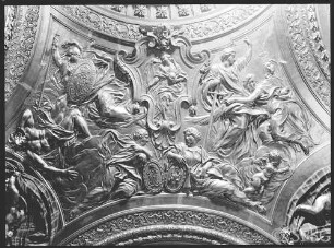 Berlin, Schloss Berlin, Drap d´or Kammer, Deckenrelief, Andreas Schlüter, R.: 796.