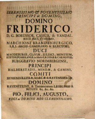 Johannis Frickii, Med. Doctoris, Facultatis Kiloniensis Adsessoris, In Patria Poliatri, Diatribe Medico-Spagirica De Auro Potabili Sophorum, Et Putabili Sophistarum : Iathrosophois candide proponens Artis Spagiricæ Subjectum genuinum, modum operandi legitimum, & medicamentorum revera Polychrestorum præparationem secretissimam ...