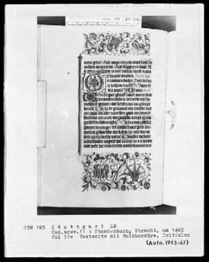 Niederländisches Stundenbuch (Handschrift der Brüder vom gemeinsamen Leben) — ---, Folio 57 versoTextblatt