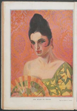 "Una mujer de teatro" - Óleo de Alfredo A. Carman