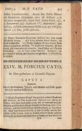 XXIV. M. Porcius Cato
