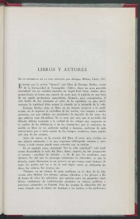 Libros y autores